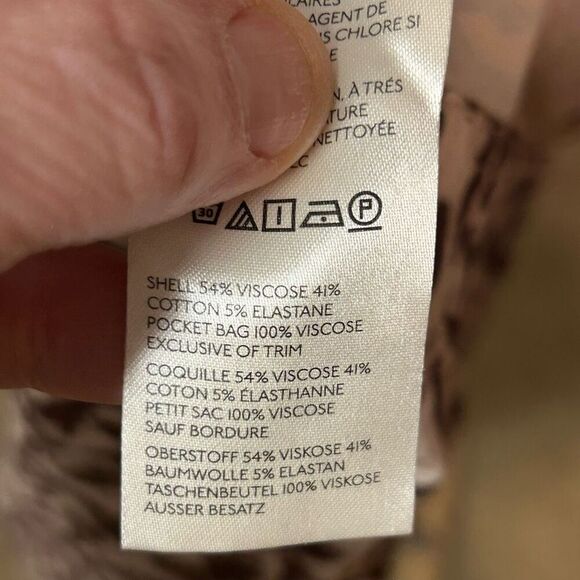 Maeve Anthropologie Ettie shorts animal print edition brown motif size 30 NEW - Picture 9 of 9